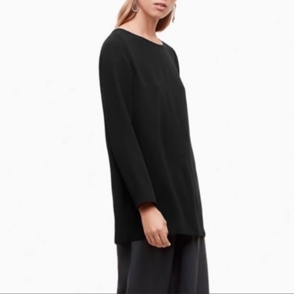 Babaton Tops - Babaton One Button Open-Back Long-Sleeve Blouse
